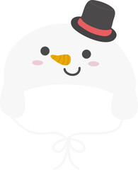 Snowman winter hat