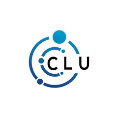 Obraz na płótnie Canvas CLU letter logo design on white background. CLU creative initials letter logo concept. CLU letter design.