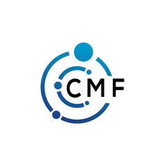 CMF letter logo design on  white background. CMF creative initials letter logo concept. CMF letter desig