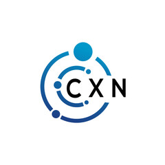 CXN letter logo design on  white background. CXN creative initials letter logo concept. CXN letter design.