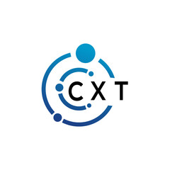 CXT letter logo design on  white background. CXT creative initials letter logo concept. CXT letter design.