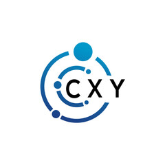 CXY letter logo design on  white background. CXY creative initials letter logo concept. CXY letter design.