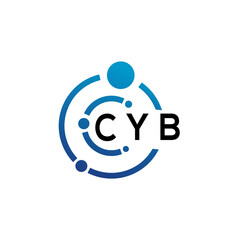 CYB letter logo design on  white background. CYB creative initials letter logo concept. CYB letter design.
