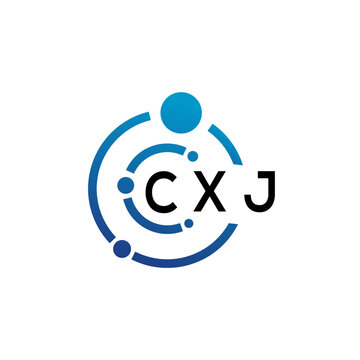 CXJ letter logo design on  white background. CXJ creative initials letter logo concept. CXJ letter design.