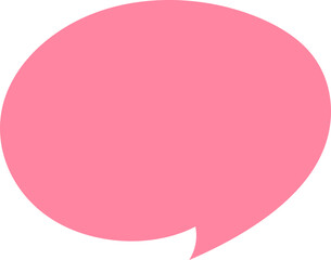 Pastel speech bubble