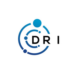 Fototapeta na wymiar DRI letter logo design on white background. DRI creative initials letter logo concept. DRI letter design.