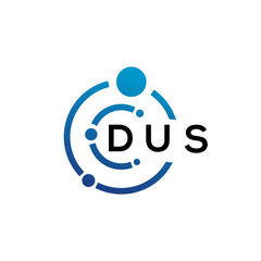 Fototapeta na wymiar DUS letter logo design on white background. DUS creative initials letter logo concept. DUS letter design.