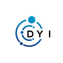 DYI letter logo design on  white background. DYI creative initials letter logo concept. DYI letter design.