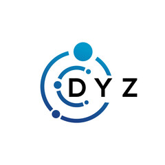 DYZ letter logo design on  white background. DYZ creative initials letter logo concept. DYZ letter design.