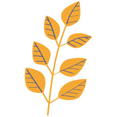Plant vector illustration in flat color design