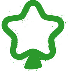 Christmas star spray paint