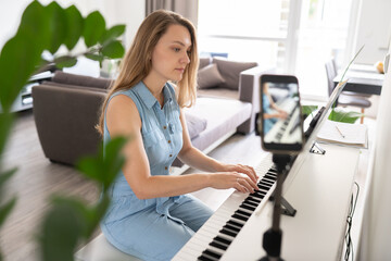 Recording Playing Piano At Home