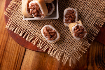 Homemade Mexican sweets, made from sweetened milk, traditionally handmade.