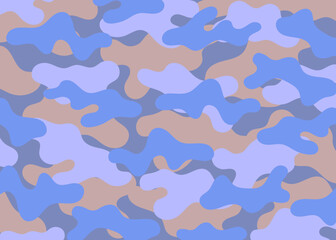 ポップな迷彩柄の背景イラスト