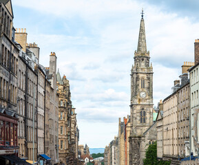 Edinburgh Old Town and Royal Mile,looking east,Scotland,UK.s