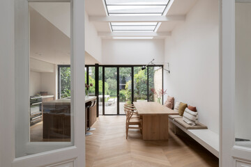 kitchen and dining room