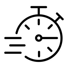 stopwatch glyph icon
