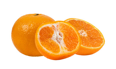 Tangerine or clementine on transparent png