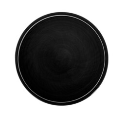 Empty plate on transparent png