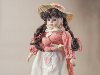 Vintage porcelain doll
