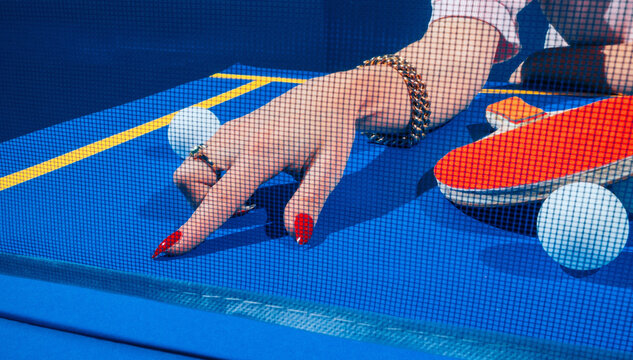 View through the net 