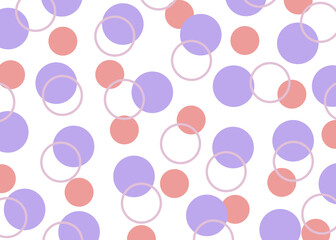 ポップなドット柄背景イラスト