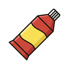 tooth paste icon vector design template in white background