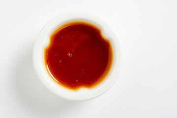 asian sauce on the white background