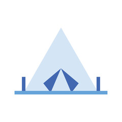 Camping tent vector icon symbol design