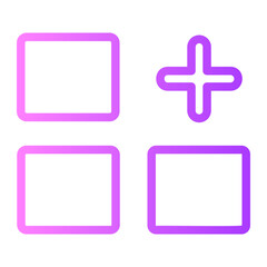 apps add gradient icon