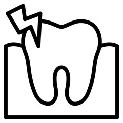 toothache dental teeth dentistry icon