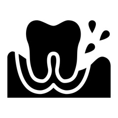 gum disease gum infection teeth gum icon