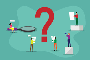 Business financial forecast 2d vector illustration concept for banner, website, illustration, landing page, flyer, etc