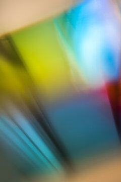 Cool and playful light reflections in a prism. 