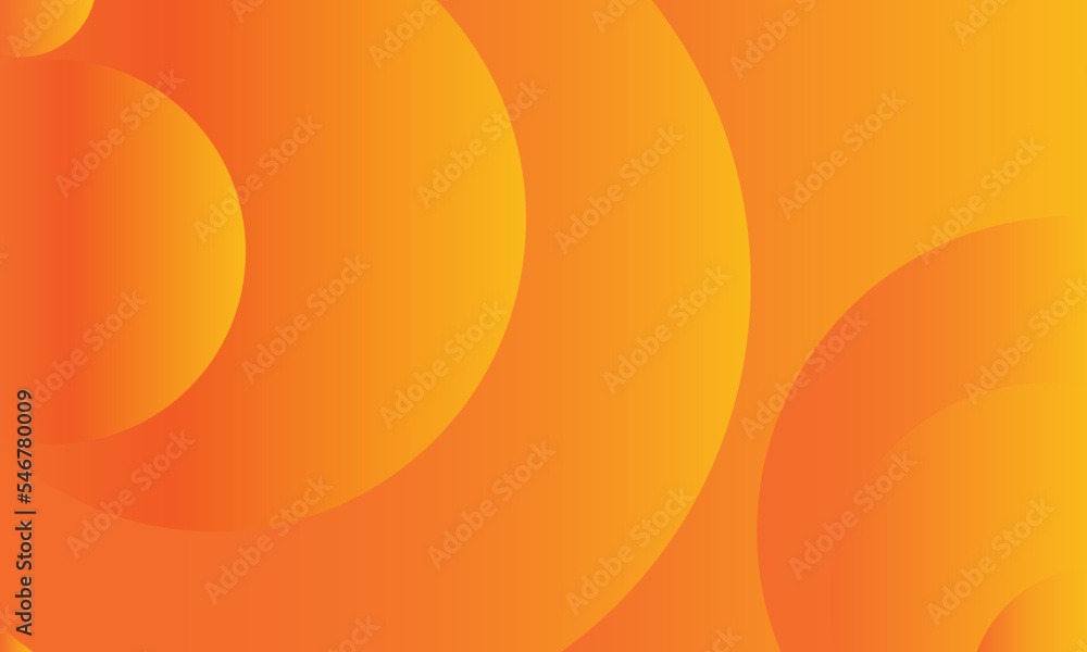Poster abstract orange background with circles. dynamic shapes composition. vector illustration.eps