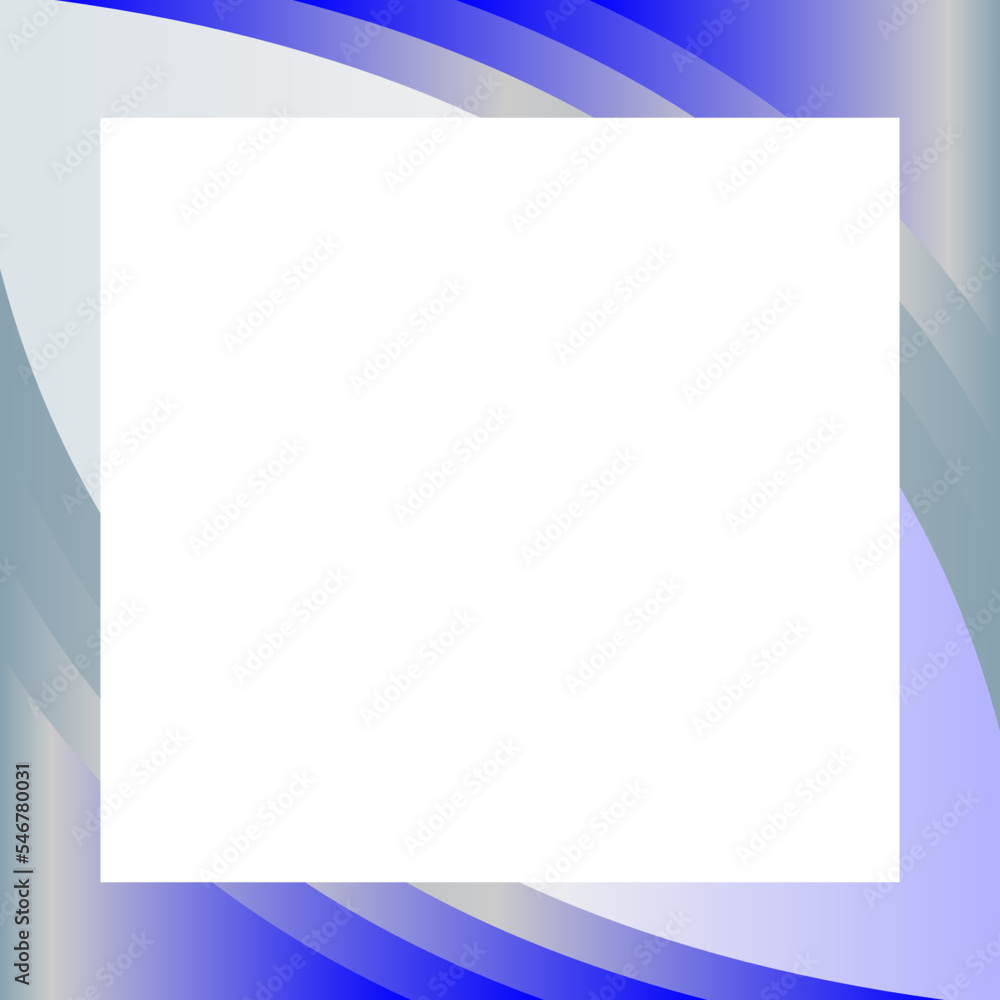 Aufkleber blue curve on white paper background with space for text background design , overlap layer concept.e