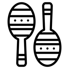 maracas instrument musical music icon