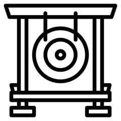 gong instrument musical music icon