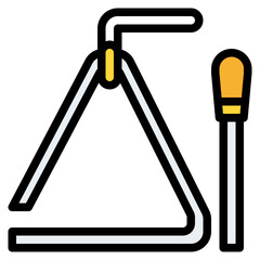 tringle instrument musical music icon