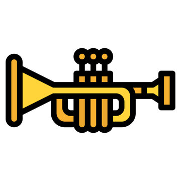 recommend clip art: trumpet instrument musical music icon