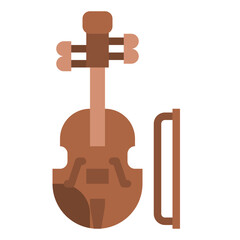 violine instrument musical music icon