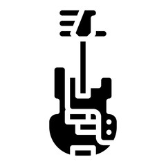 guitar bass instrument musical music icon
