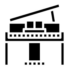 grand piano instrument musical music icon