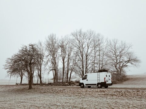 winter camper van
