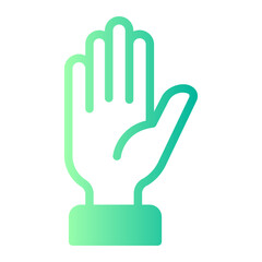 hand up gradient icon