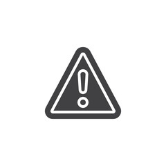 Caution, warning vector icon