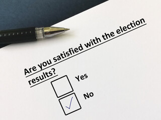 Questionnaire about election