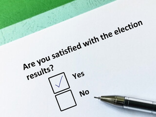 Questionnaire about election
