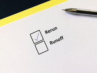 Questionnaire about election