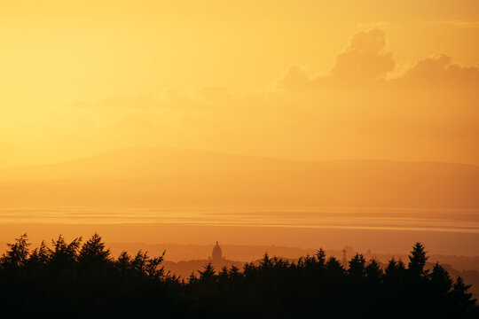 Orange sunset over Lancaster